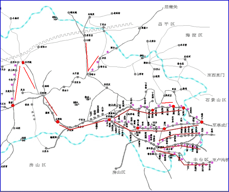 东段和中段地图