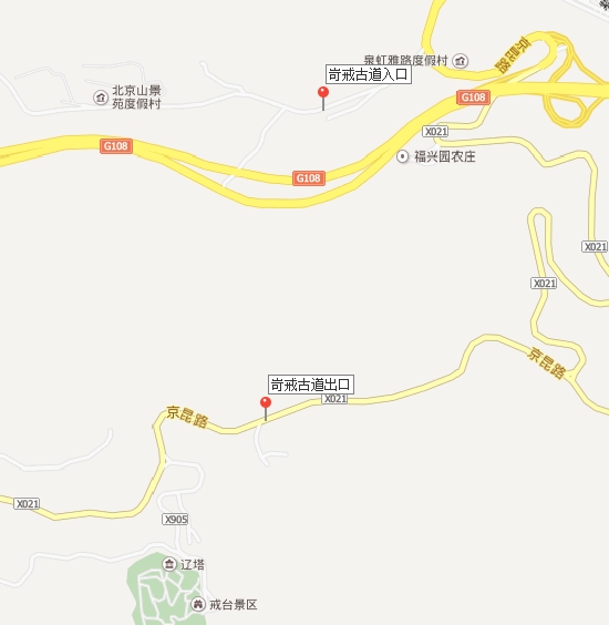 岢戒古道地图