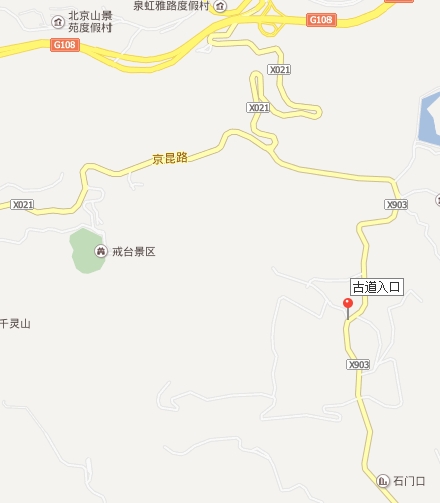 卢潭古道入口地图