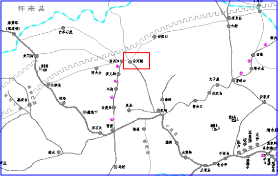 沿河城位置图